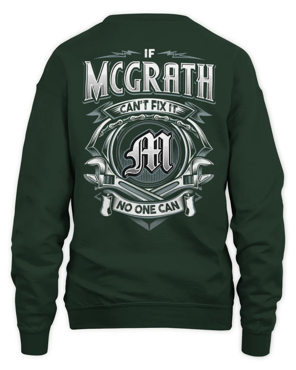 MCGRATH AP81-K4-626 - Personalized Ahmed Quote Apparel “If Ahmed Can't Fix It, No One Can” - Unisex Sweatshirt - Forest Green