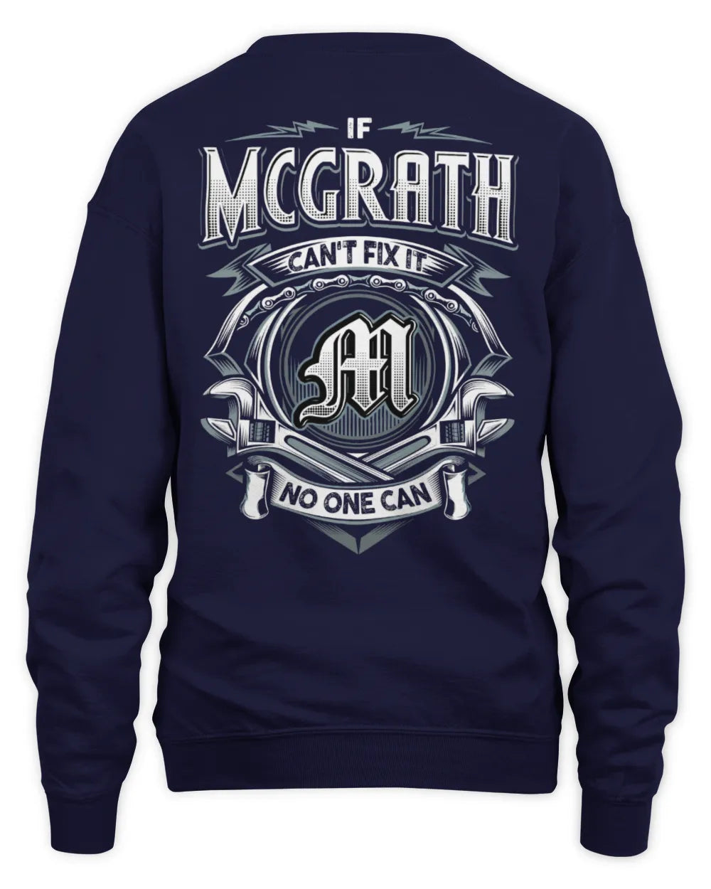 MCGRATH AP81-K4-626 - Personalized Ahmed Quote Apparel “If Ahmed Can't Fix It, No One Can” - Unisex Sweatshirt - Navy