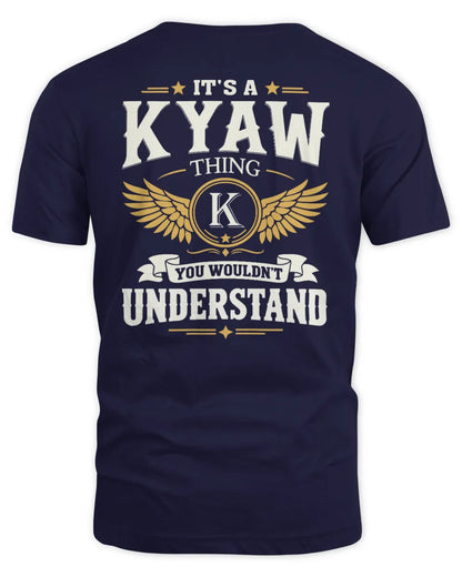 KYAW KT06-M008 It’s a [NAME] Thing – You Wouldn’t Understand | Personalized Vintage T-Shirt - Unisex Standard T-Shirt - Navy