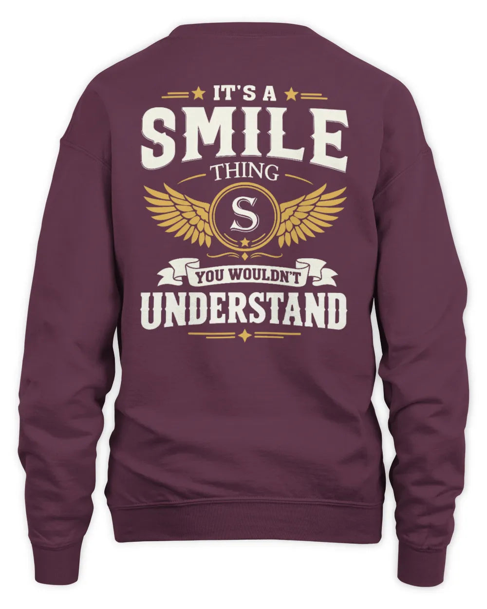 SMILE KT06-M008 It’s a [NAME] Thing – You Wouldn’t Understand | Personalized Vintage T-Shirt - Unisex Sweatshirt - Maroon