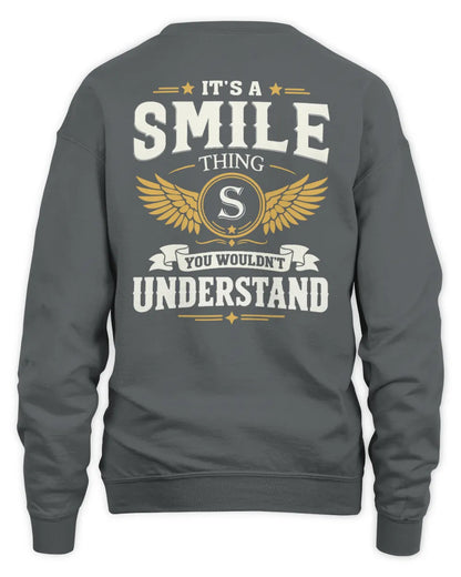 SMILE KT06-M008 It’s a [NAME] Thing – You Wouldn’t Understand | Personalized Vintage T-Shirt - Unisex Sweatshirt - Charcoal