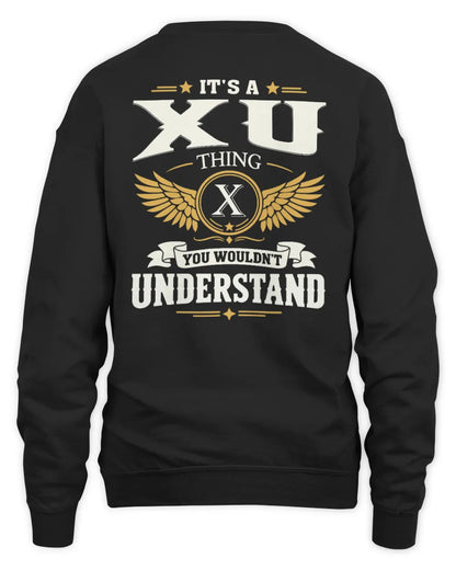 XU KT06-M008 It’s a [NAME] Thing – You Wouldn’t Understand | Personalized Vintage T-Shirt - Unisex Sweatshirt - Black