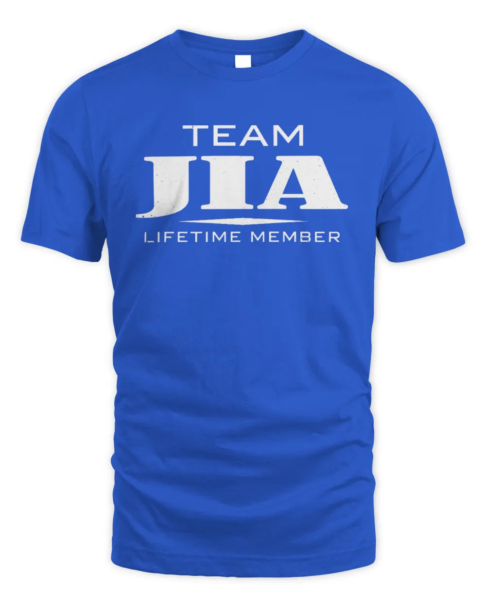 JIA BL62-K4-128 - Personalized “Team NAME Lifetime Member” - Unisex Standard T-Shirt - Royal