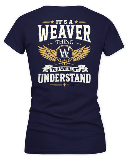 WEAVER KT06-M008 It’s a [NAME] Thing – You Wouldn’t Understand | Personalized Vintage T-Shirt - Women's V-Neck T-Shirt - Navy