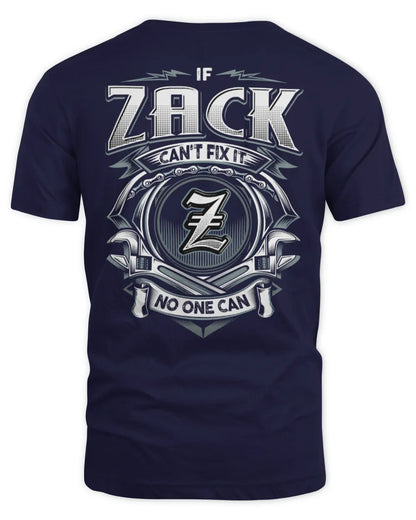 ZACK AP81-K4-626 - Personalized Ahmed Quote Apparel “If Ahmed Can't Fix It, No One Can” - Unisex Standard T-Shirt - Navy
