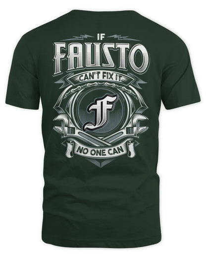 FAUSTO AP81-K4-626 - Personalized Ahmed Quote Apparel “If Ahmed Can't Fix It, No One Can” - Unisex Standard T-Shirt - Forest Green