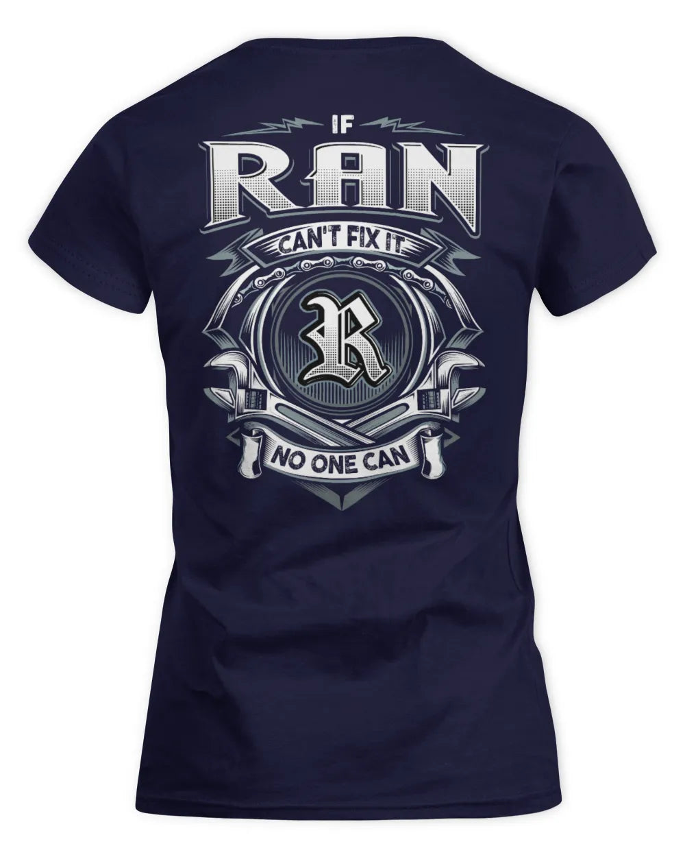 RAN AP81-K4-626 - Personalized Ahmed Quote Apparel “If Ahmed Can't Fix It, No One Can” - Women's Standard T-Shirt - Navy