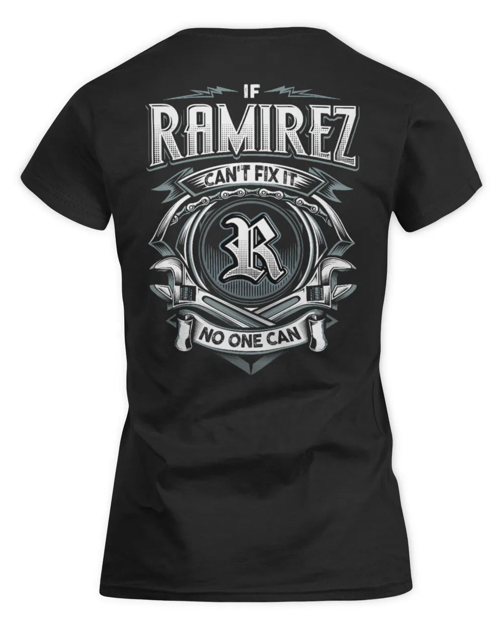 RAMIREZ AP81-K4-626 - Personalized Ahmed Quote Apparel “If Ahmed Can't Fix It, No One Can” - Women's Standard T-Shirt - Black