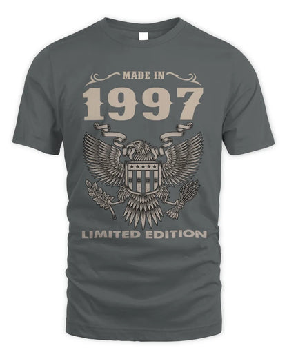 1997 HH89-K2 – Classic Birth Year Limited Edition T-Shirt - Unisex Standard T-Shirt - Charcoal