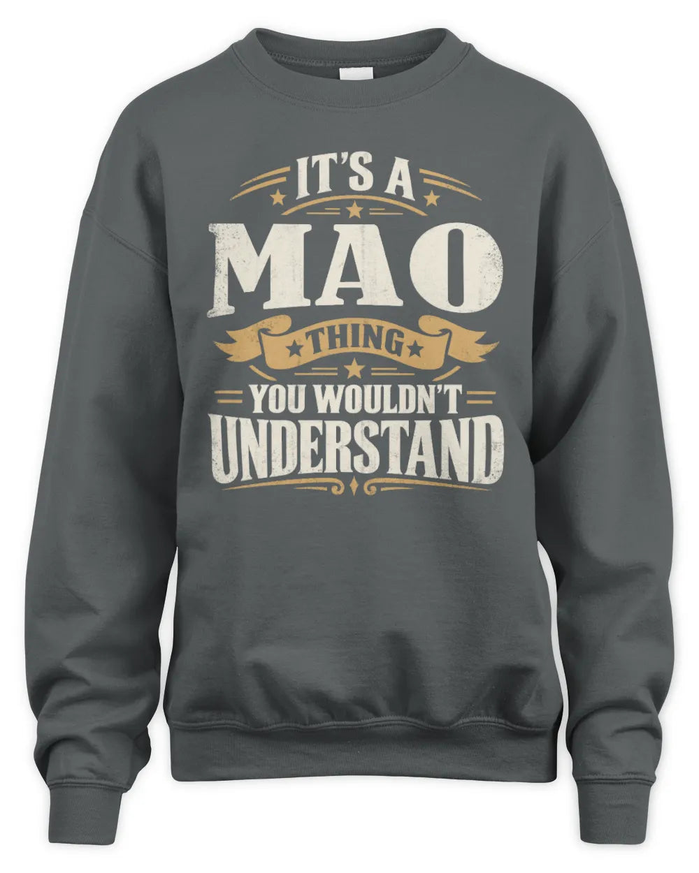 MAO P08 TH51 - Personalized “It’s a/an [NAME] Thing – You Wouldn’t Understand” Shirt - Unisex Sweatshirt - Charcoal