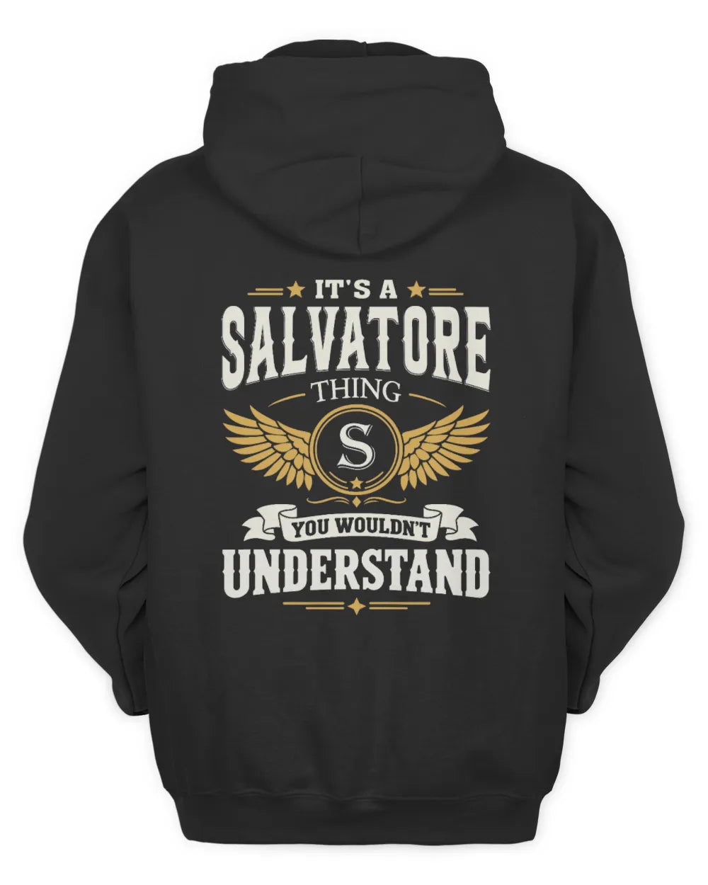 SALVATORE KT06-M008 It’s a [NAME] Thing – You Wouldn’t Understand | Personalized Vintage T-Shirt - Unisex Hoodie - Black