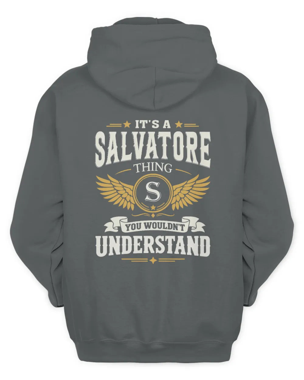 SALVATORE KT06-M008 It’s a [NAME] Thing – You Wouldn’t Understand | Personalized Vintage T-Shirt - Unisex Hoodie - Charcoal