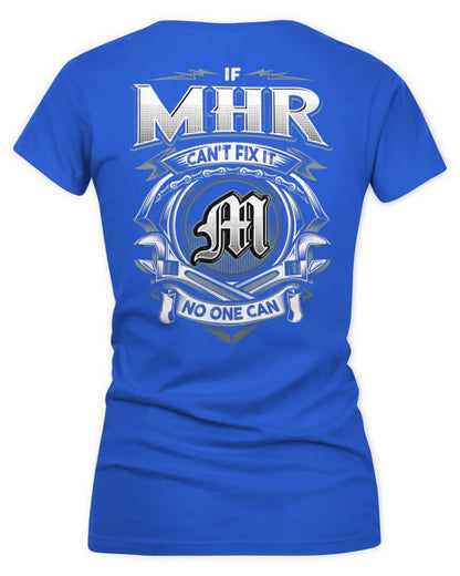 MHR AP81-K4-626 - Personalized Ahmed Quote Apparel “If Ahmed Can't Fix It, No One Can” - Women's V-Neck T-Shirt - Royal