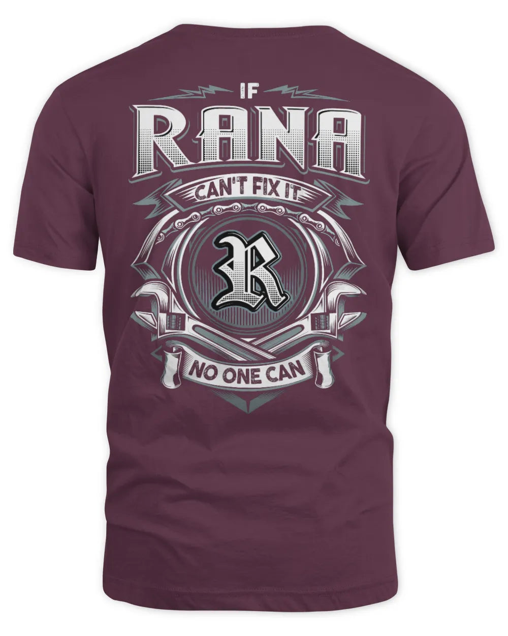RANA AP81-K4-626 - Personalized Ahmed Quote Apparel “If Ahmed Can't Fix It, No One Can” - Unisex Standard T-Shirt - Maroon