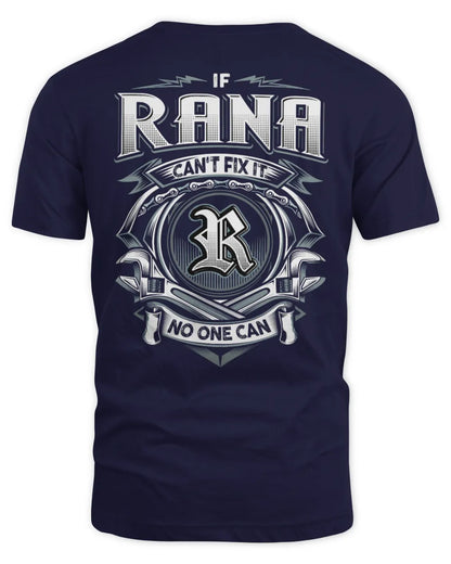 RANA AP81-K4-626 - Personalized Ahmed Quote Apparel “If Ahmed Can't Fix It, No One Can” - Unisex Standard T-Shirt - Navy