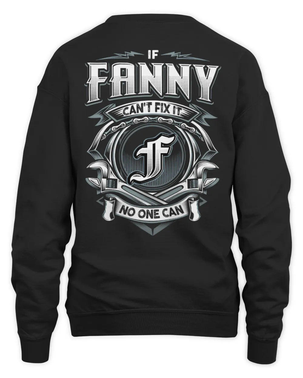 FANNY AP81-K4-626 - Personalized Ahmed Quote Apparel “If Ahmed Can't Fix It, No One Can” - Unisex Sweatshirt - Black