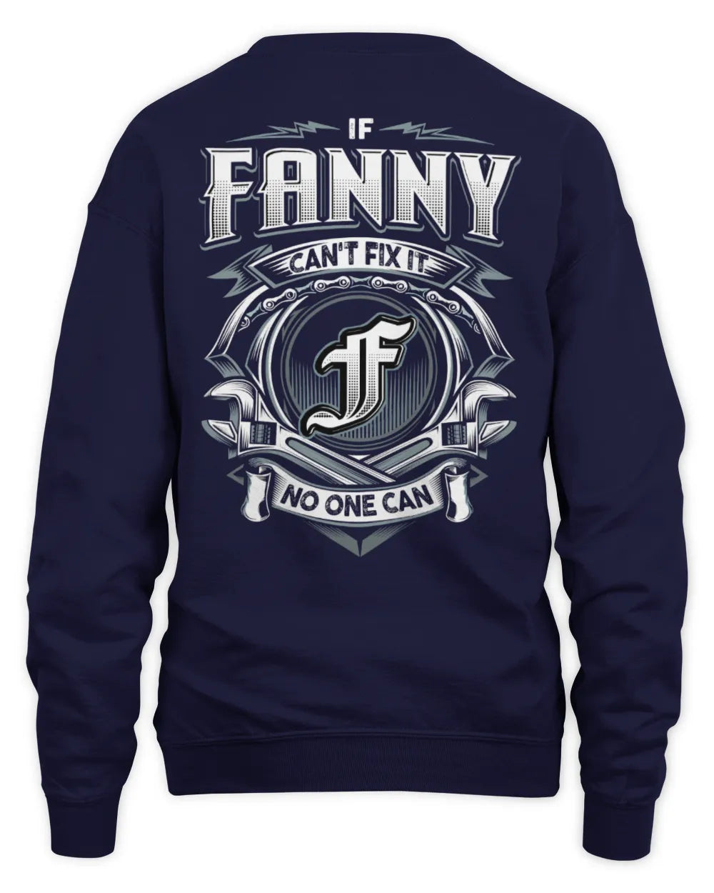 FANNY AP81-K4-626 - Personalized Ahmed Quote Apparel “If Ahmed Can't Fix It, No One Can” - Unisex Sweatshirt - Navy