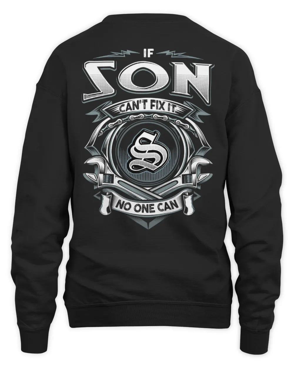 SON AP81-K4-626 - Personalized Ahmed Quote Apparel “If Ahmed Can't Fix It, No One Can” - Unisex Sweatshirt - Black