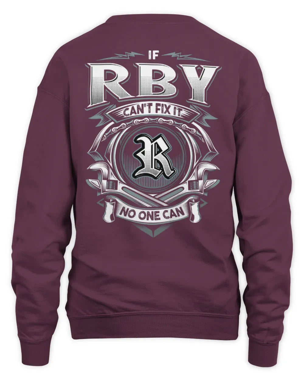 RBY AP81-K4-626 - Personalized Ahmed Quote Apparel “If Ahmed Can't Fix It, No One Can” - Unisex Sweatshirt - Maroon