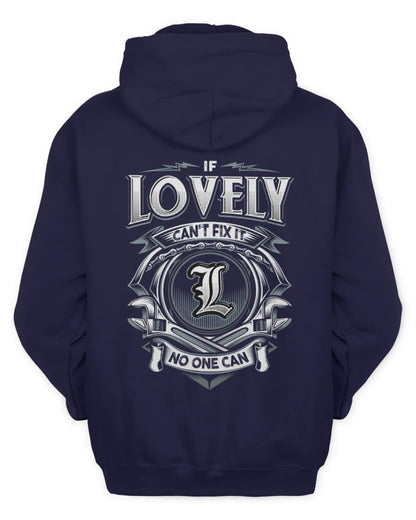 LOVELY AP81-K4-626 - Personalized Ahmed Quote Apparel “If Ahmed Can't Fix It, No One Can” - Unisex Hoodie - Navy