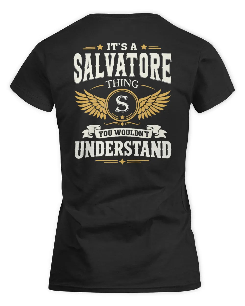 SALVATORE KT06-M008 It’s a [NAME] Thing – You Wouldn’t Understand | Personalized Vintage T-Shirt - Women's Standard T-Shirt - Black