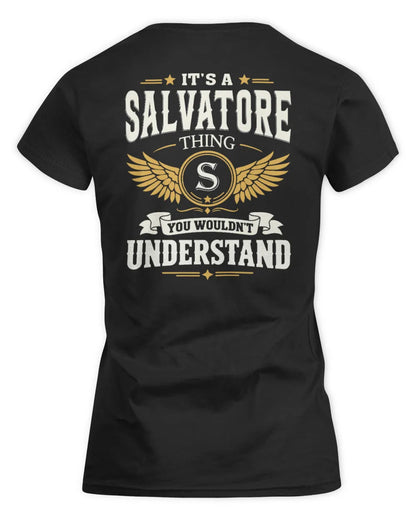 SALVATORE KT06-M008 It’s a [NAME] Thing – You Wouldn’t Understand | Personalized Vintage T-Shirt - Women's Standard T-Shirt - Black