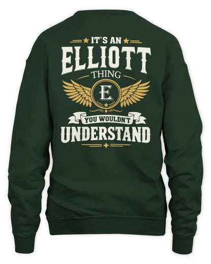 ELLIOTT KT06-M008 It’s a [NAME] Thing – You Wouldn’t Understand | Personalized Vintage T-Shirt - Unisex Sweatshirt - Forest Green