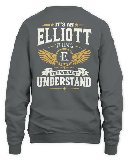 ELLIOTT KT06-M008 It’s a [NAME] Thing – You Wouldn’t Understand | Personalized Vintage T-Shirt - Unisex Sweatshirt - Charcoal