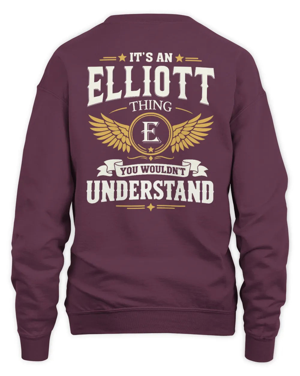 ELLIOTT KT06-M008 It’s a [NAME] Thing – You Wouldn’t Understand | Personalized Vintage T-Shirt - Unisex Sweatshirt - Maroon