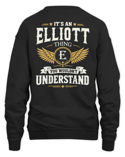 ELLIOTT KT06-M008 It’s a [NAME] Thing – You Wouldn’t Understand | Personalized Vintage T-Shirt - Unisex Sweatshirt - Black