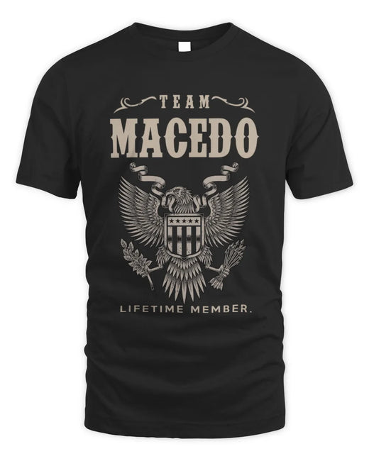 MACEDO TP06-K82 – Personalized Classic Style Apparel “Team NAME Lifetime Member”