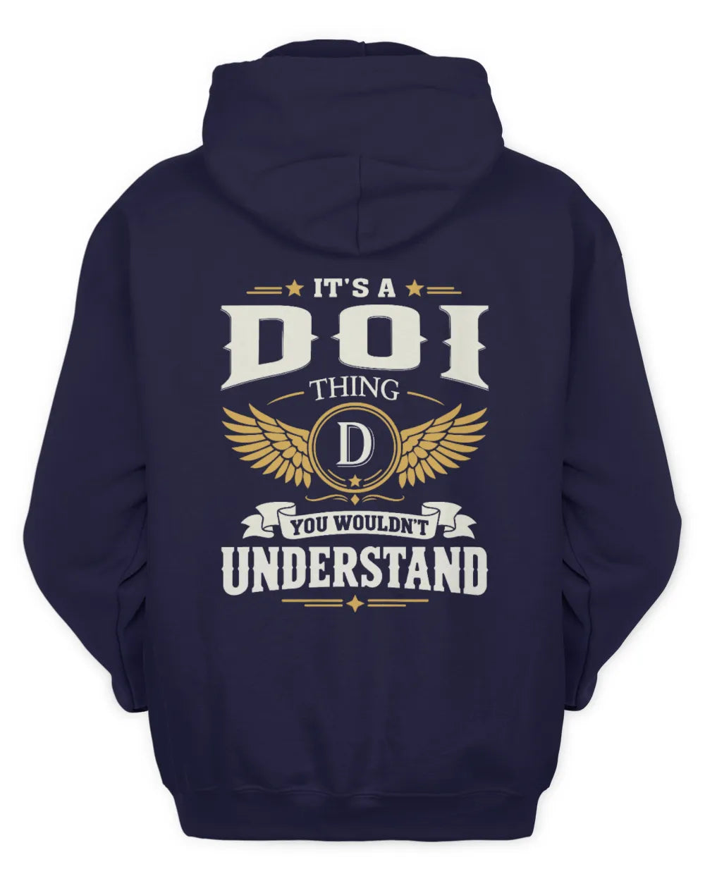 DOI KT06-M008 It’s a [NAME] Thing – You Wouldn’t Understand | Personalized Vintage T-Shirt - Unisex Hoodie - Navy