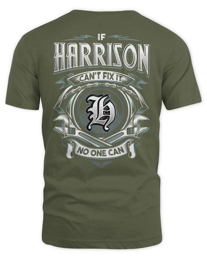 HARRISON AP81-K4-626 - Personalized Ahmed Quote Apparel “If Ahmed Can't Fix It, No One Can” - Unisex Standard T-Shirt - Military Green