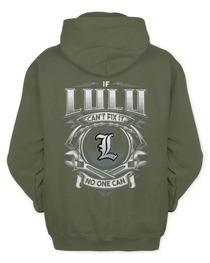 LULU AP81-K4-626 - Personalized Ahmed Quote Apparel “If Ahmed Can't Fix It, No One Can” - Unisex Hoodie - Military Green