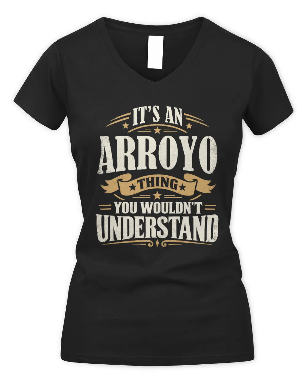 ARROYO P08 TH51 - Personalized “It’s a/an [NAME] Thing – You Wouldn’t Understand” Shirt - Women's V-Neck T-Shirt - Black