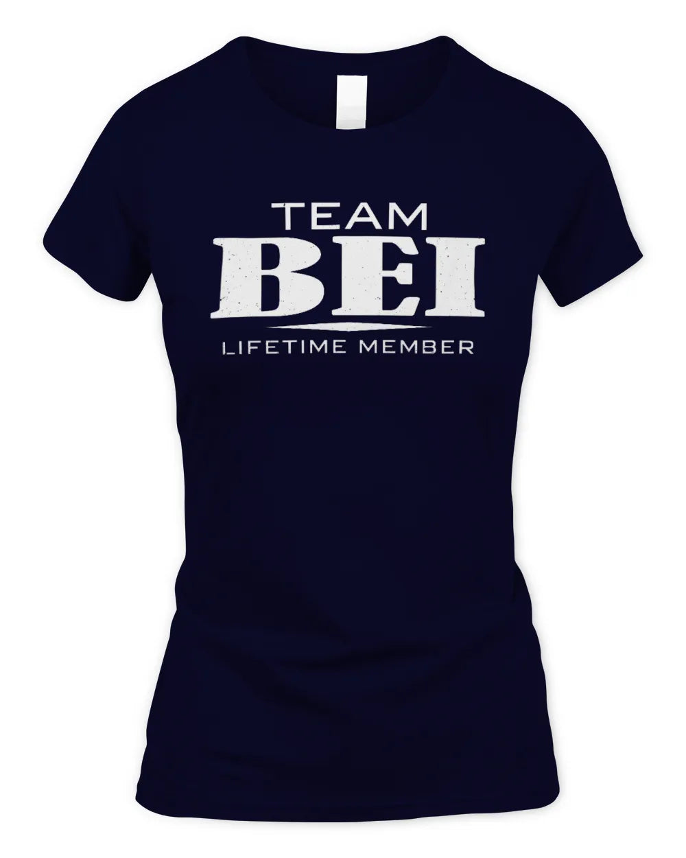 BEI BL62-K4-128 - Personalized “Team NAME Lifetime Member” - Women's Standard T-Shirt - Navy