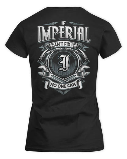 IMPERIAL AP81-K4-626 - Personalized Ahmed Quote Apparel “If Ahmed Can't Fix It, No One Can” - Women's Standard T-Shirt - Black