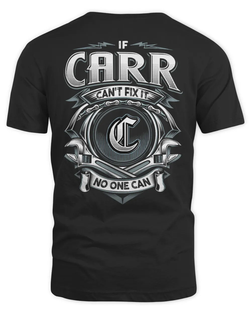 CARR AP81-K4-626 - Personalized Ahmed Quote Apparel “If Ahmed Can't Fix It, No One Can” - Unisex Standard T-Shirt - Black