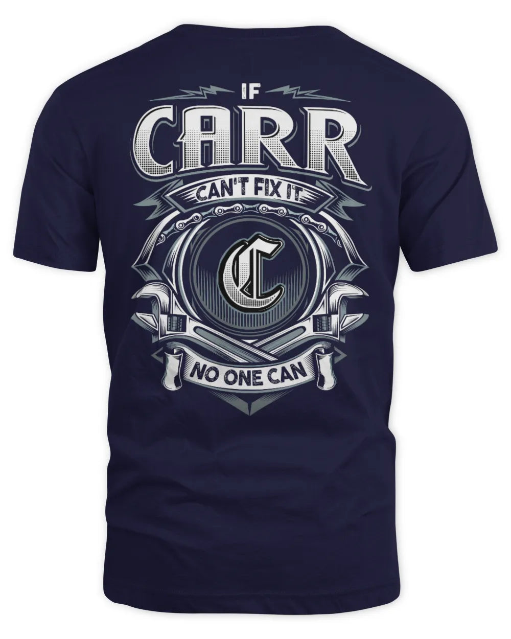 CARR AP81-K4-626 - Personalized Ahmed Quote Apparel “If Ahmed Can't Fix It, No One Can” - Unisex Standard T-Shirt - Navy