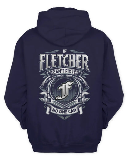 FLETCHER AP81-K4-626 - Personalized Ahmed Quote Apparel “If Ahmed Can't Fix It, No One Can” - Unisex Hoodie - Navy