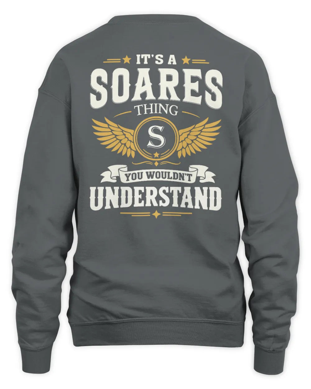 SOARES KT06-M008 It’s a [NAME] Thing – You Wouldn’t Understand | Personalized Vintage T-Shirt - Unisex Sweatshirt - Charcoal