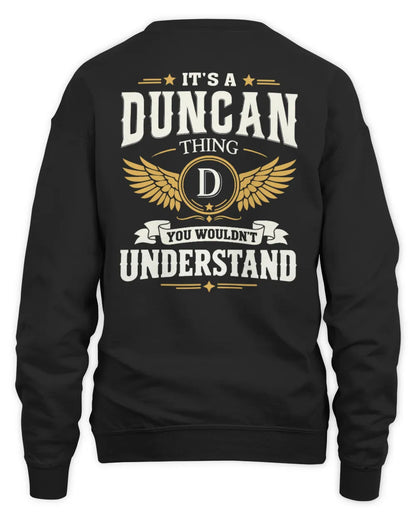 DUNCAN KT06-M008 It’s a [NAME] Thing – You Wouldn’t Understand | Personalized Vintage T-Shirt - Unisex Sweatshirt - Black