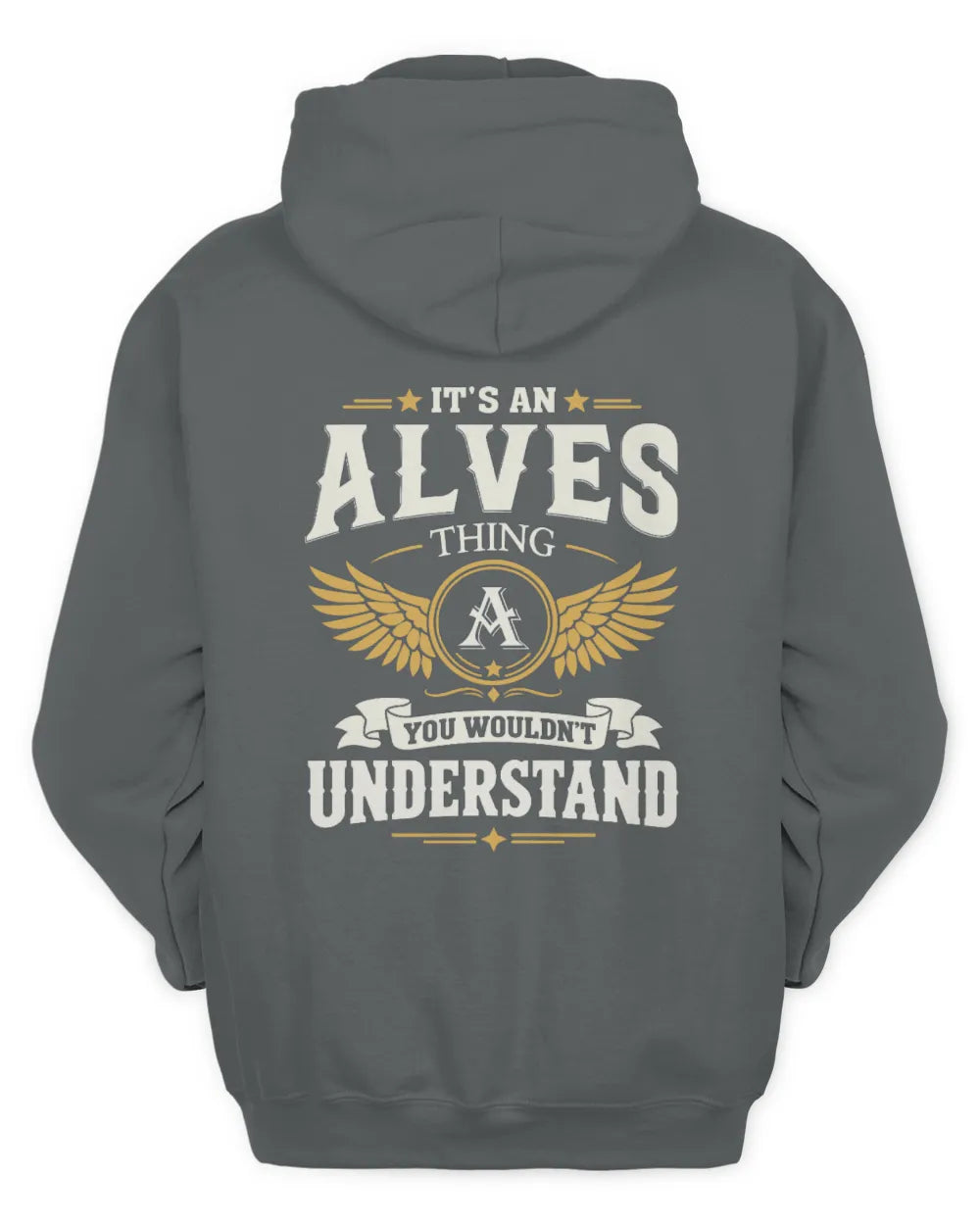 ALVES KT06-M008 It’s a [NAME] Thing – You Wouldn’t Understand | Personalized Vintage T-Shirt - Unisex Hoodie - Charcoal