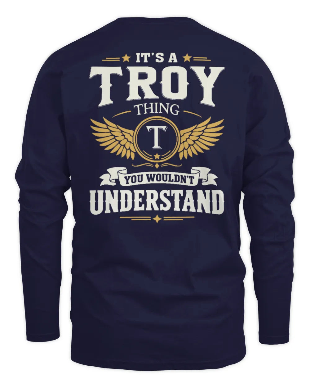TROY KT06-M008 It’s a [NAME] Thing – You Wouldn’t Understand | Personalized Vintage T-Shirt - Men's Long Sleeved T-Shirt - Navy