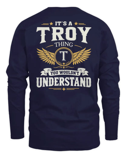 TROY KT06-M008 It’s a [NAME] Thing – You Wouldn’t Understand | Personalized Vintage T-Shirt - Men's Long Sleeved T-Shirt - Navy