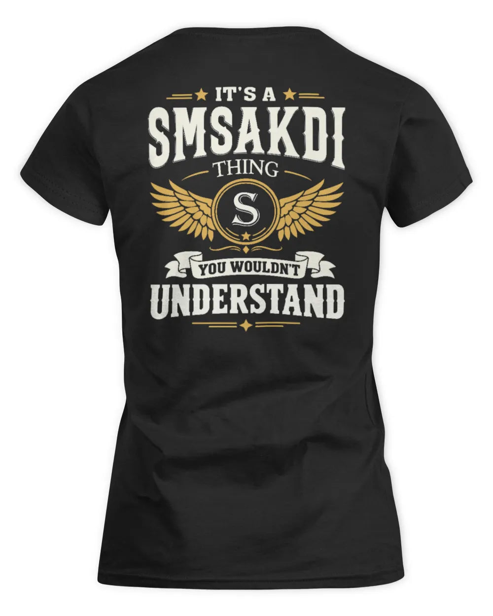 SMSAKDI KT06-M008 It’s a [NAME] Thing – You Wouldn’t Understand | Personalized Vintage T-Shirt - Women's Standard T-Shirt - Black