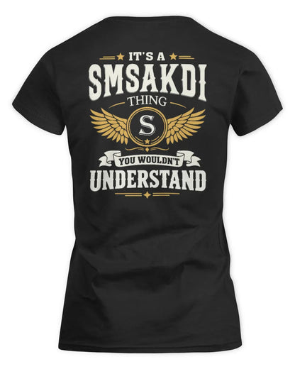 SMSAKDI KT06-M008 It’s a [NAME] Thing – You Wouldn’t Understand | Personalized Vintage T-Shirt - Women's Standard T-Shirt - Black