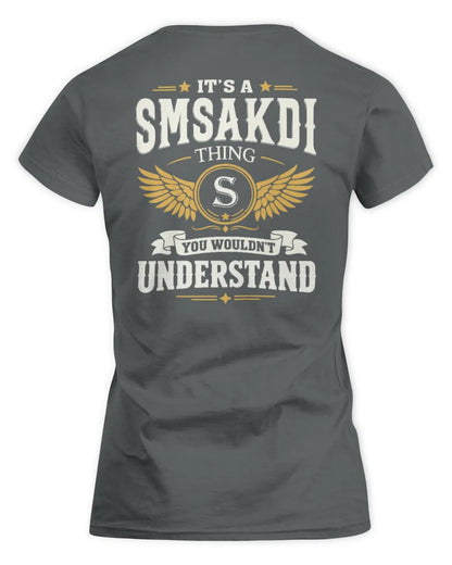 SMSAKDI KT06-M008 It’s a [NAME] Thing – You Wouldn’t Understand | Personalized Vintage T-Shirt - Women's Standard T-Shirt - Charcoal