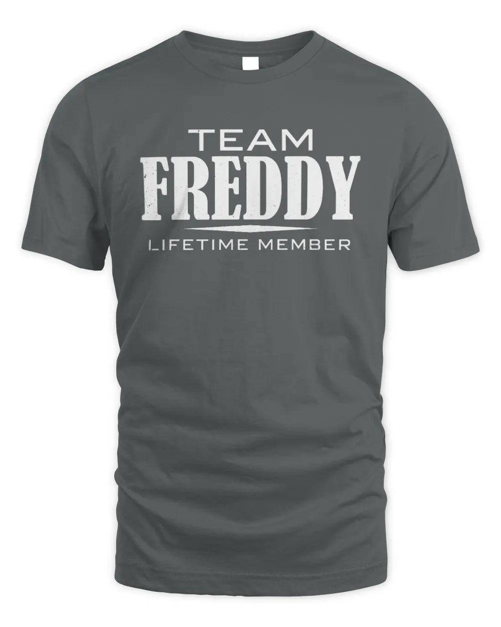 FREDDY BL62-K4-128 - Personalized “Team NAME Lifetime Member” - Unisex Standard T-Shirt - Charcoal