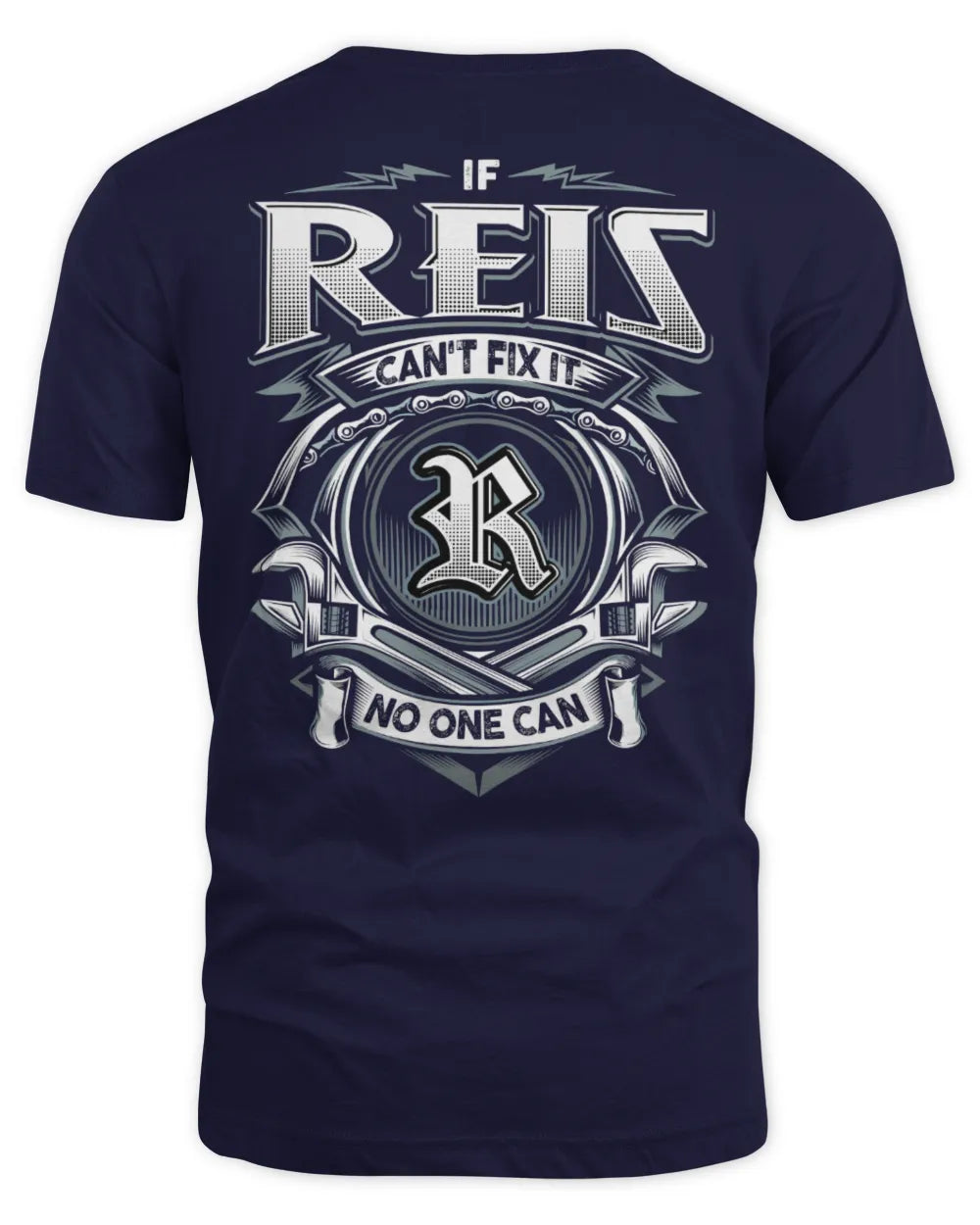REIS AP81-K4-626 - Personalized Ahmed Quote Apparel “If Ahmed Can't Fix It, No One Can” - Unisex Standard T-Shirt - Navy